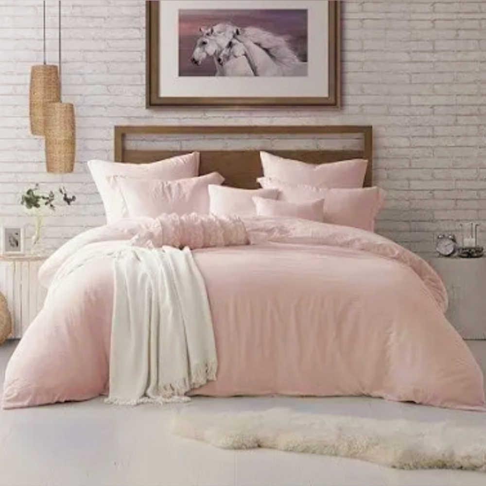 🎀 🌸✨️Swift Home - Luxurious Pink 3pc Duvet Cover Set